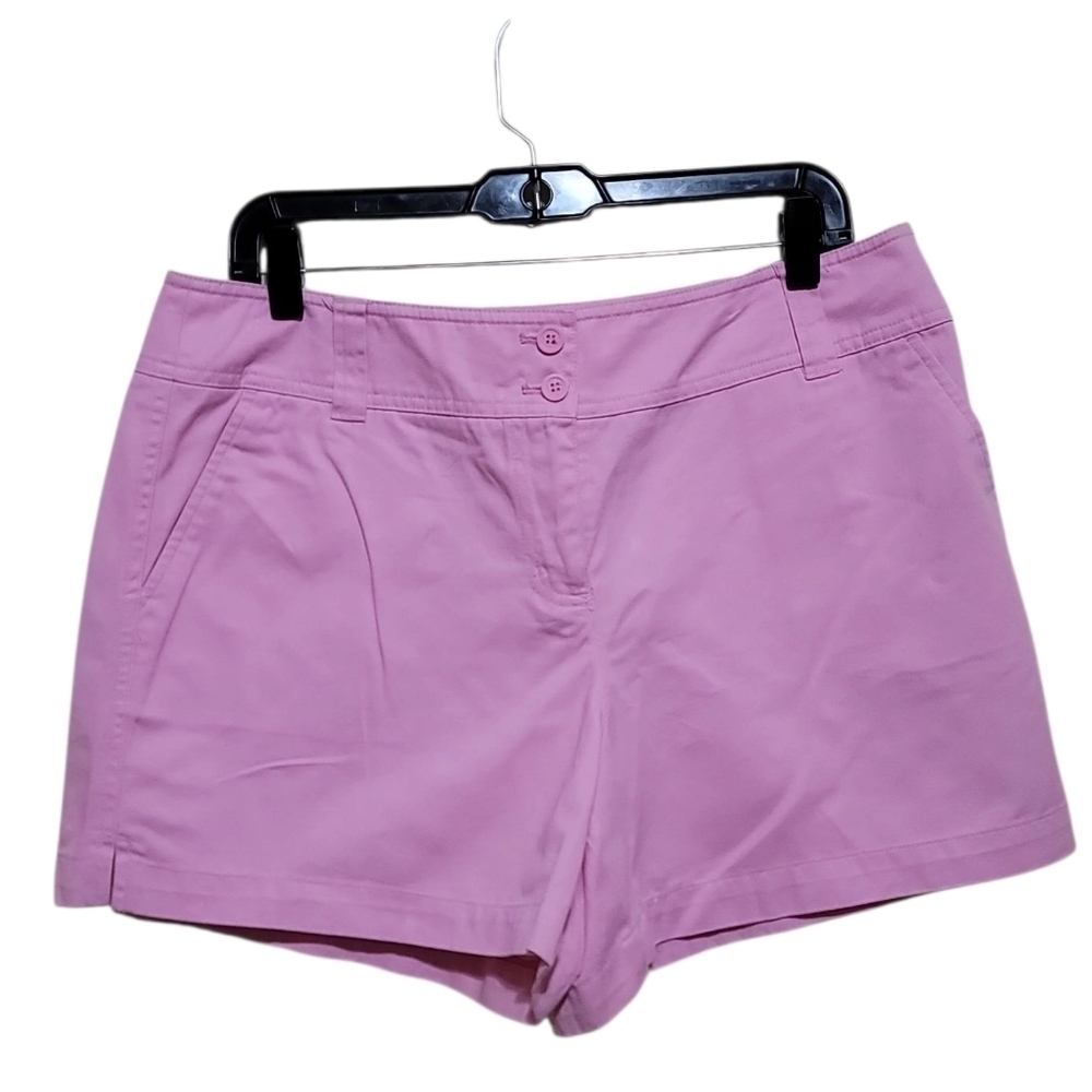 New York and Company Womens Pink Chino Shorts Size 12